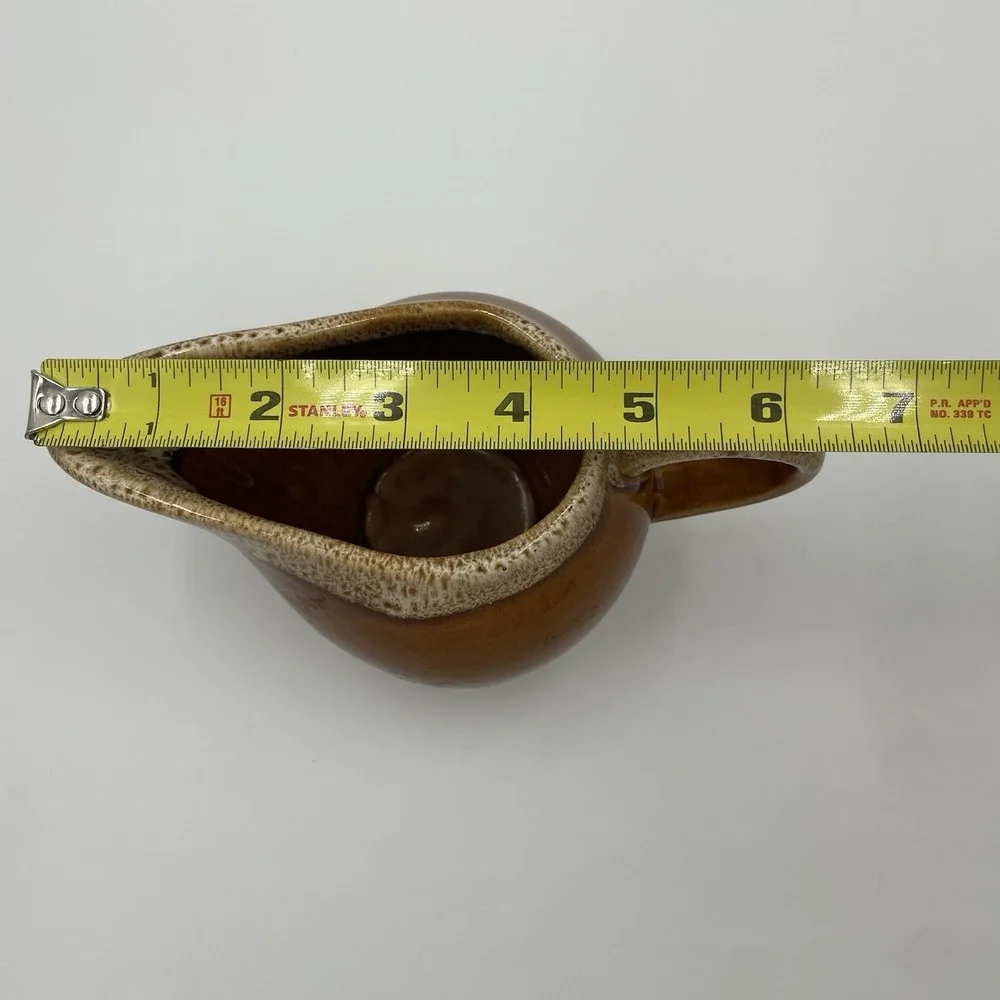 VTG McCOY USA Brown Speckled Drip‎ Glaze 3.5